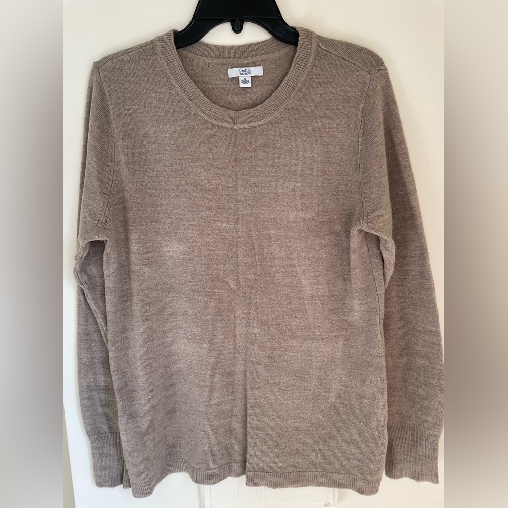 Croft & Barrow Light Brown Knit Pullover